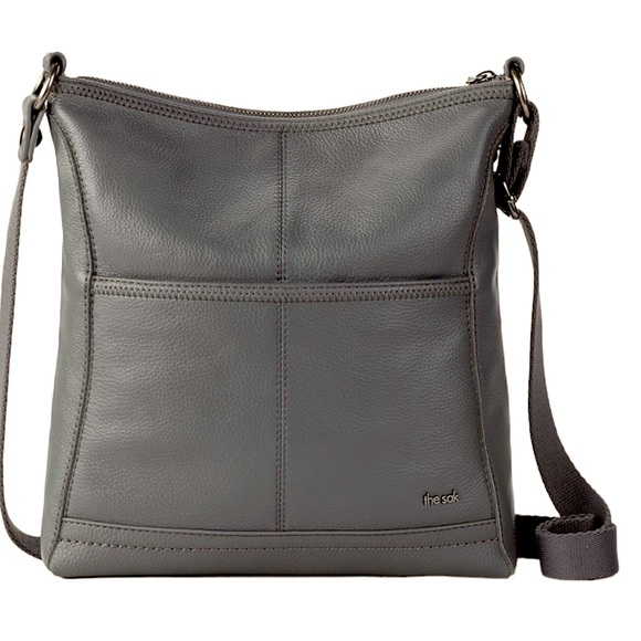 The Sak Handbags - The Sak | Iris Gray Leather Crossbody Bag